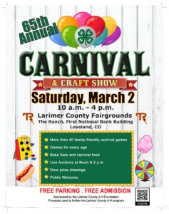 65th annual larimer county 4-H carnival